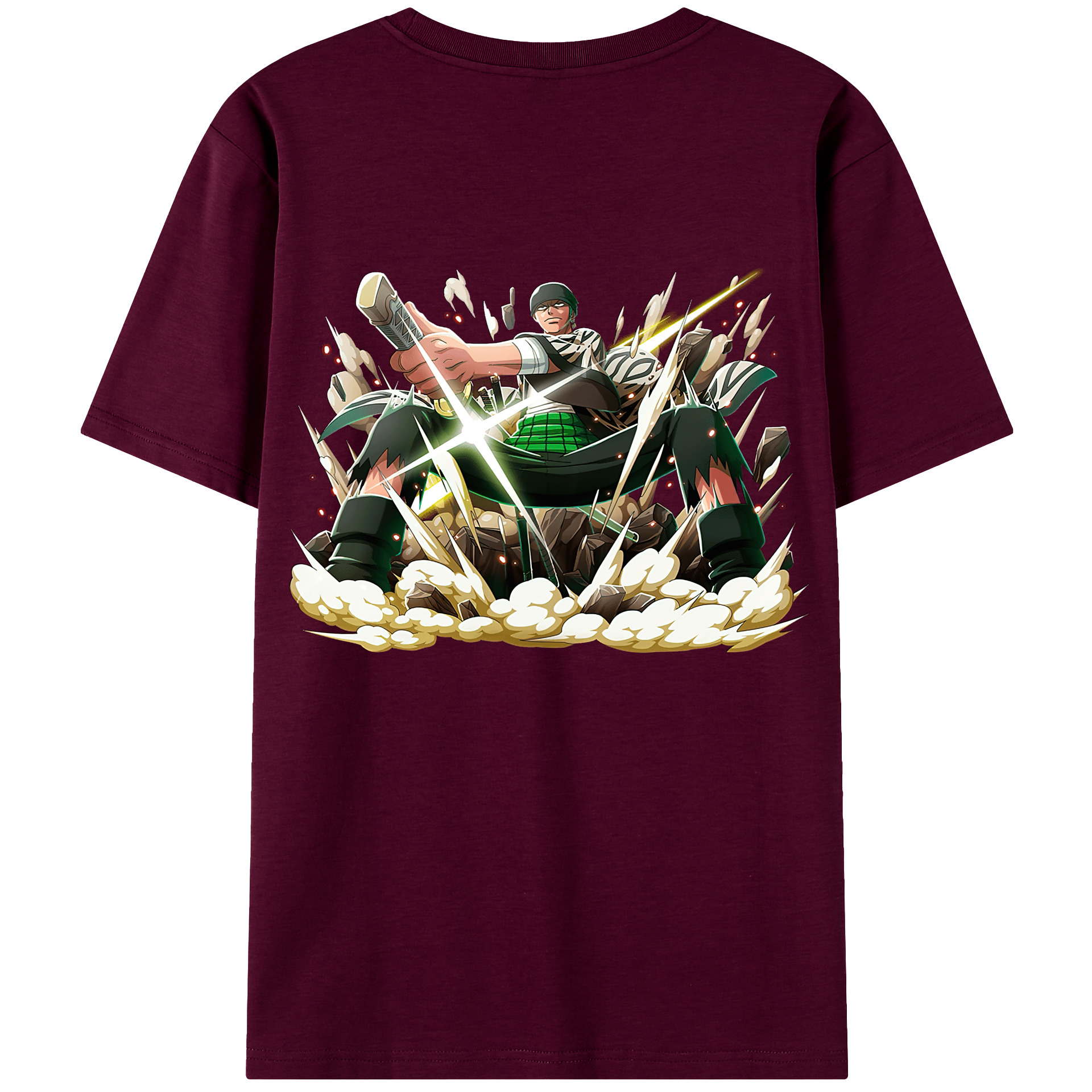 ワンピース ロロノア・ゾロ ONE PIECE Roronoa Zoro レディース半袖Tシャツ(バックプリント)